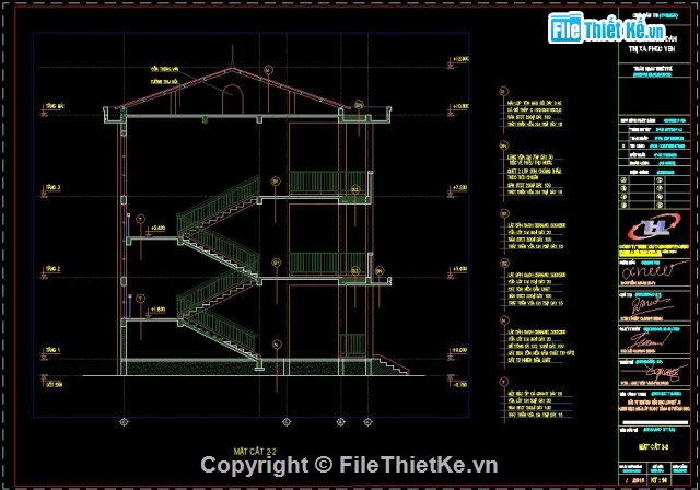 Trường học 3 tầng,Trường học 3 tầng 18 phòng,Trường tiểu học 3 tầng,Trường học 3 tầng 10.8x71.4m,bản vẽ trường tiểu học